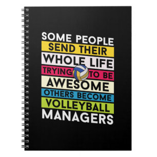 Caderno Espiral Jogador de Voleibol   Gestores de Voleibol