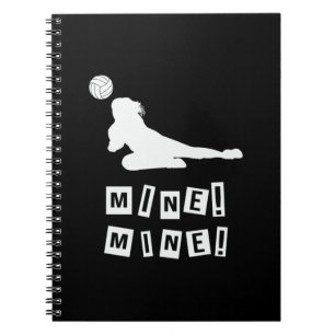 Caderno Espiral Jogador de Voleibol   Minas de voleibol