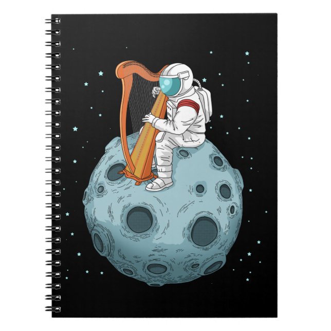 Caderno Espiral Jogador Harp Oferece Raparigas Aproveitam Presente (Frente)