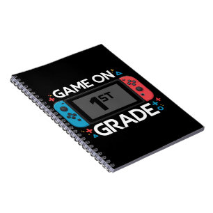 Caderno Espiral Jogo Ativado 1ª Série Volta às Aulas Gamer Diverti