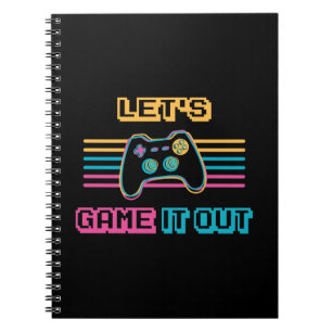 Caderno Espiral jogo de vamos - Estilo retrô