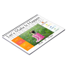 Caderno Espiral Jogo educativo de cachorro engraçado