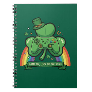 Caderno Espiral Jogo On Sorte dos Irlandeses   Jogo do Dia de São 