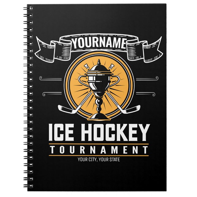 Caderno Espiral Jogo Personalizado da Equipe de Jogadores de Trofé (Criador carregado)