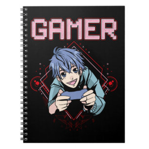 Caderno Espiral Jogos Legal do Console de videos games Kid Anime