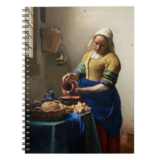 Caderno Espiral Johannes Vermeer - A Leiteira (Frente)