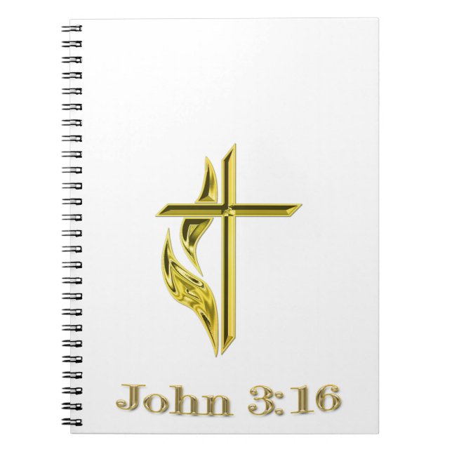 Caderno Espiral John 3:16 (Frente)