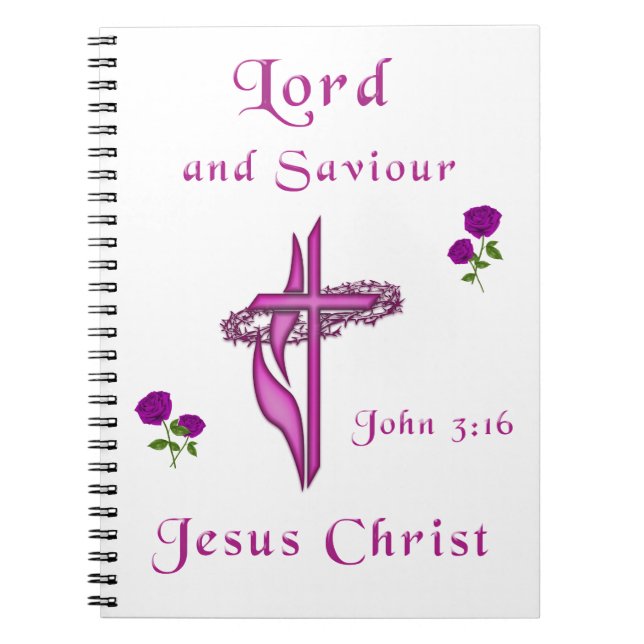Caderno Espiral John 3:16 (Frente)
