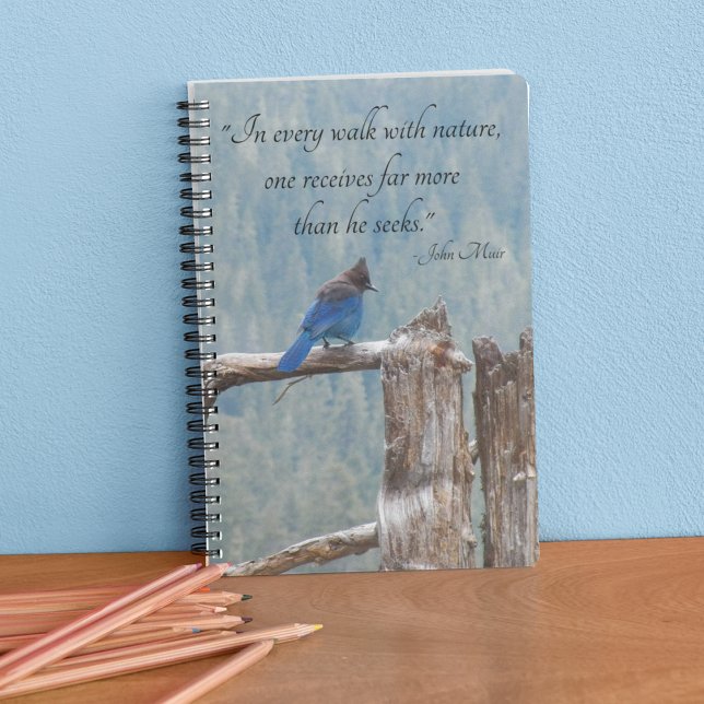 Caderno Espiral John Muir Nature Cote Blue Jay (In Situ)