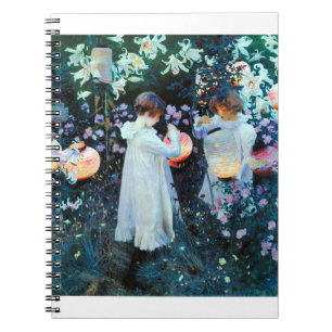 Caderno Espiral John Singer Sargent Carnação Lily Lily Rosa