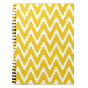 Caderno Espiral Jonquil Asian Moods Ikat Chevrons