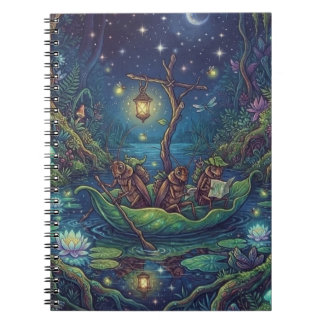 Caderno Espiral Jornada ao Desconhecido | Floresta Noturna Encanta
