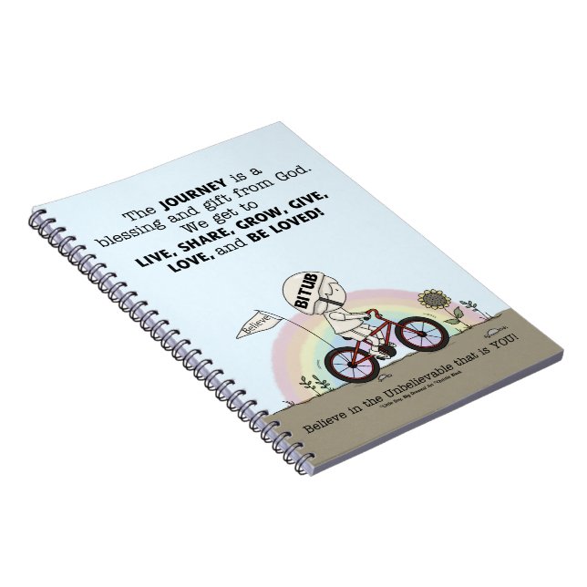 Caderno Espiral Jornada é um Presente (Lado Direito)