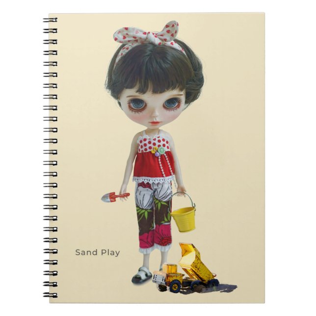 Caderno Espiral Jornal ・Areia  Brinquedo (Frente)