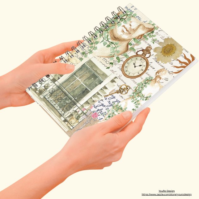 Caderno Espiral Jornal clássico de estátua em branco (Criador carregado)