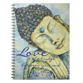 Caderno Espiral Jornal da arte de Buddha das citações do amor de