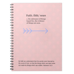 Caderno Espiral Jornal da fé, cor-de-rosa