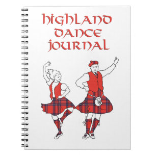 Caderno Espiral Jornal de Dança das Terras Altas Escocesas