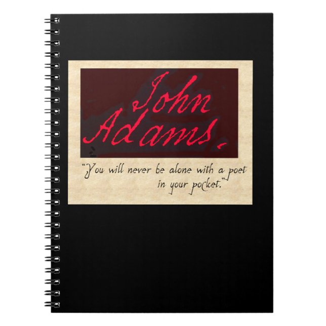Caderno Espiral jornal do poeta de John Adams (Frente)