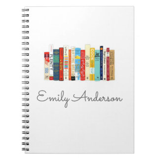 Caderno Espiral jornal personalizado da bala dos livros costume