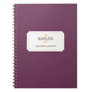 Caderno Espiral Jornal verde roxo da inspiração da benevolência