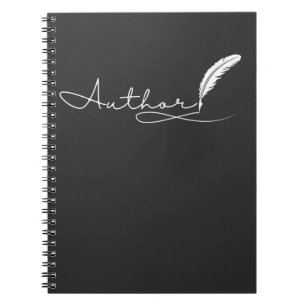 Caderno Espiral Jornalista escritor de livros Novelist contador de