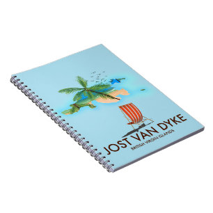 Caderno Espiral jost van dyke Ilhas Virgens Britânicas.