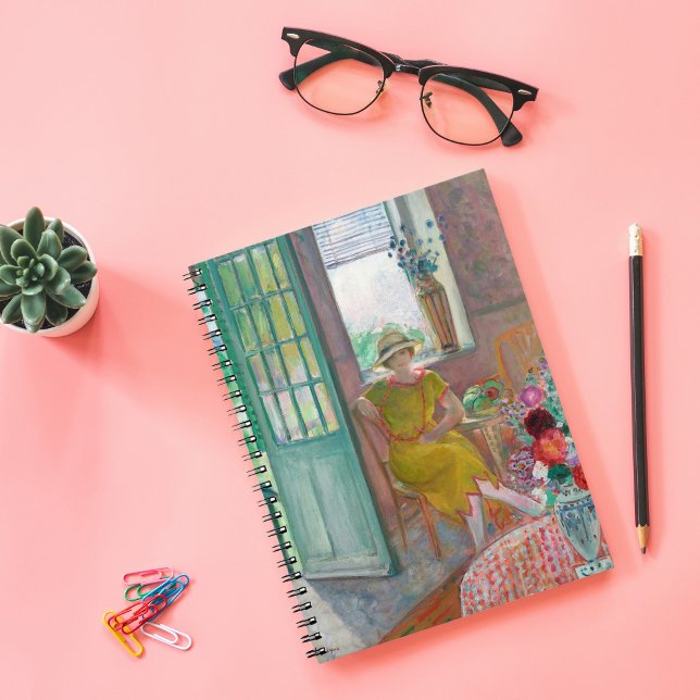 Caderno Espiral Jovens mulheres no interior da Flor | Henri Lebasq (Criador carregado)