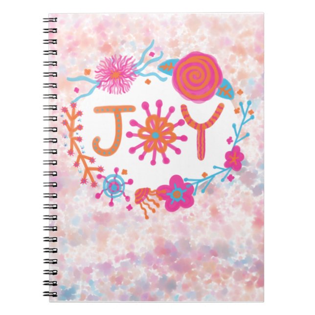 Caderno Espiral Joy | Frota Floral Feliz (Frente)