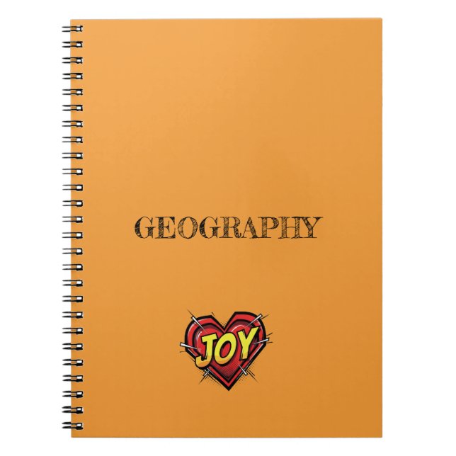 Caderno Espiral Joy Orange (Frente)
