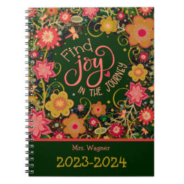 Caderno Espiral Joy personalizado do professor em Jornada Bonito F