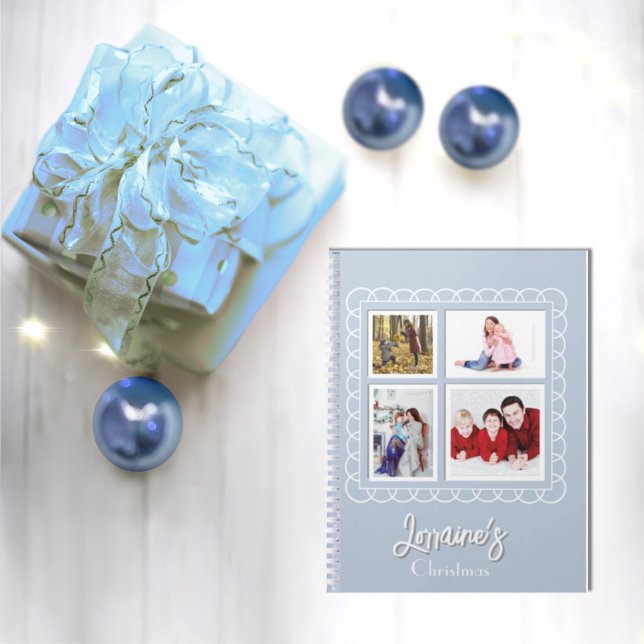 Caderno Espiral Joyoux Noel Blue Photo Book (Criador carregado)