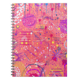 Caderno Espiral Jubilation: Arte Maximalista