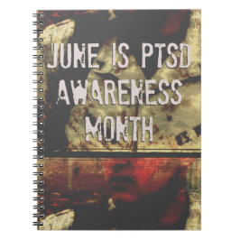 Caderno Espiral June é PTSD Awarness Month Spiral Notebook