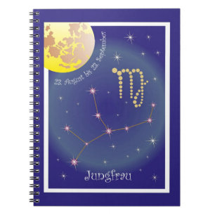 Caderno Espiral Jungfrau 23. Agosto bis 23. Setembro Notizheft