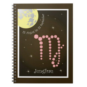 Caderno Espiral Jungfrau 23. Agosto bis 23. Setembro Notizheft
