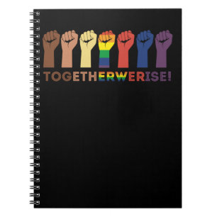 Caderno Espiral Juntos Levantamos Igualdade Social Justiça