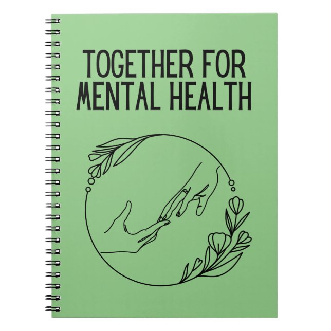Caderno Espiral Juntos Para a Saúde Mental (Frente)
