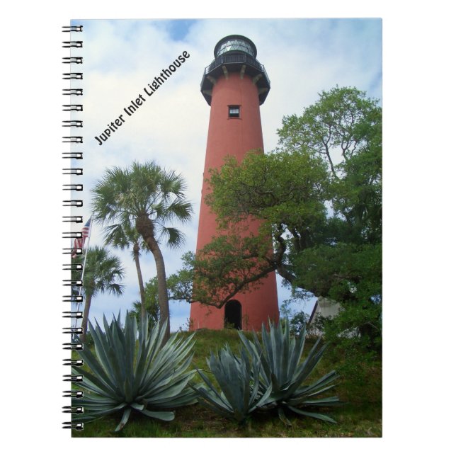 Caderno Espiral Jupiter Inlet Lighthouse & Museum Júpiter Flórida (Frente)