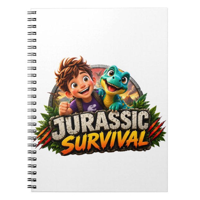 Caderno Espiral jurássico (Frente)