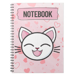 Caderno Espiral "Just a Girl Who Loves Cats – Cute Cat Notebook"