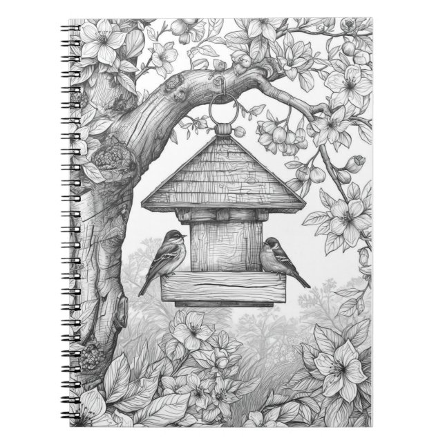 Caderno Espiral k & Petals Creative Diary (Frente)