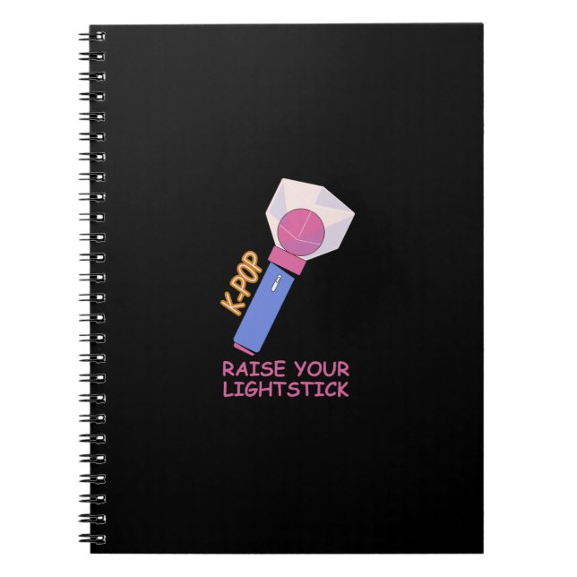 Caderno Espiral K-POP Raise your lightstick (Frente)