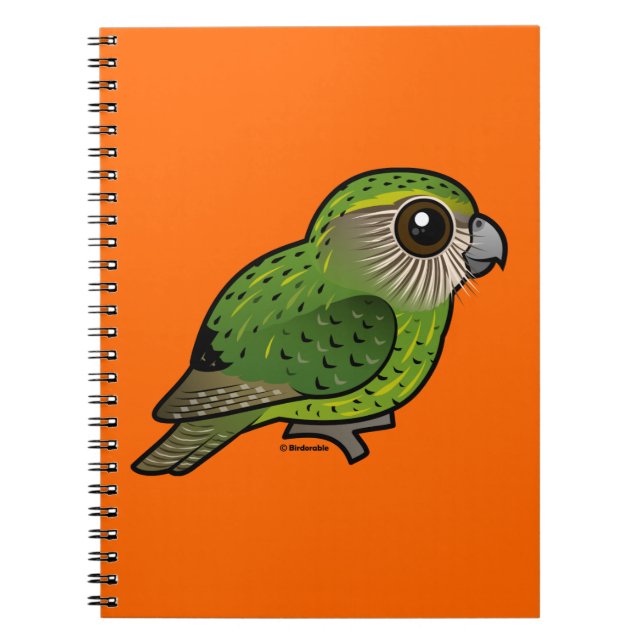 Caderno Espiral Kakapo de Birdorable (Frente)
