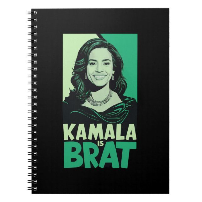 Caderno Espiral Kamala é engraçada sarcástica (Frente)