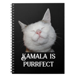 Caderno Espiral Kamala é Purrfeita 