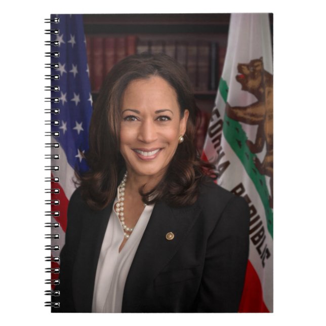 Caderno Espiral Kamala Harris Candidato ao Presidente EUA 2024 (Frente)