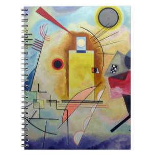 Caderno Espiral Kandinsky 1925/amarelo/vermelho/azul/pixdezines