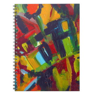 Caderno Espiral Kandinsky 304 Abstrato Colorido