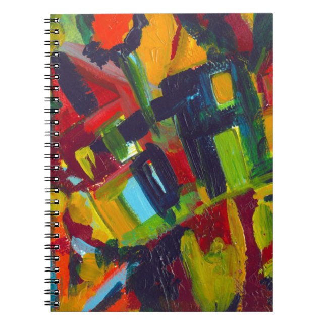 Caderno Espiral Kandinsky 304 Abstrato Colorido (Frente)